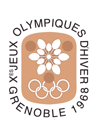 Olympics logo Grenoble France, 1968 winter